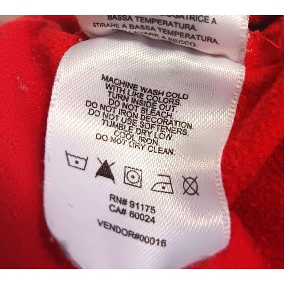 FILA Joggers Mn XL Ush Tape Pant Red Athletic Streetwear Hip Hop Pockets Comfort - Picture 12 of 12